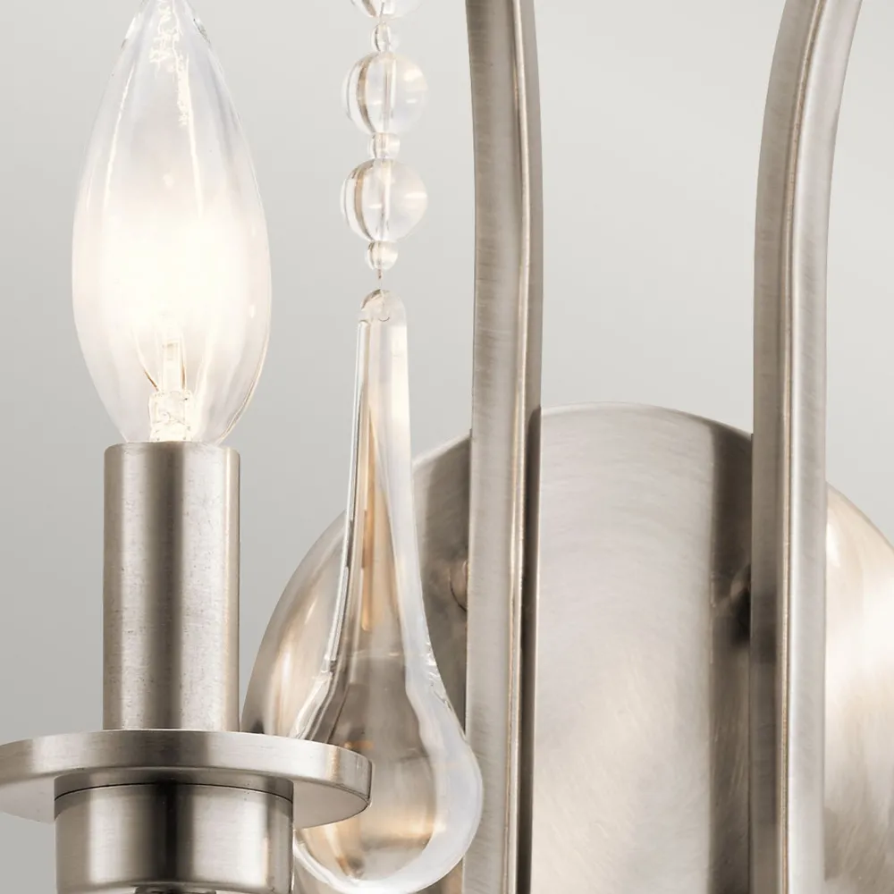 Elstead Wandleuchte Metall E14 38,1 cm hoch in Zinn 2-flammig* Wohnzimmerlampen|Metall Lampen