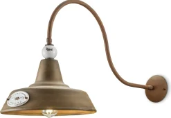 Ferroluce Wandleuchte Metall E27 45 cm hoch Vintage Design* Wohnzimmerlampen|Metall Lampen