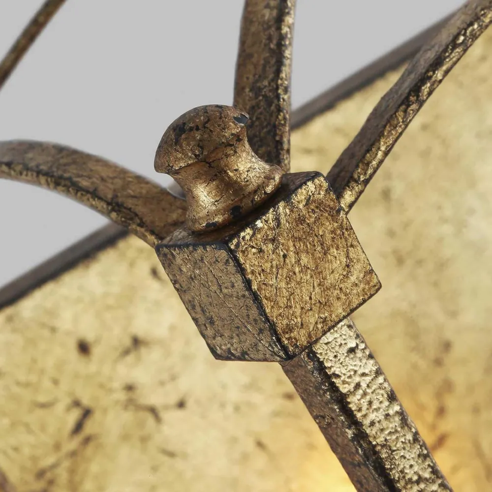 Elstead Wandleuchte Metall E14 36,1 cm hoch in Antikgold ZENOR* Wandleuchten|Flurlampen