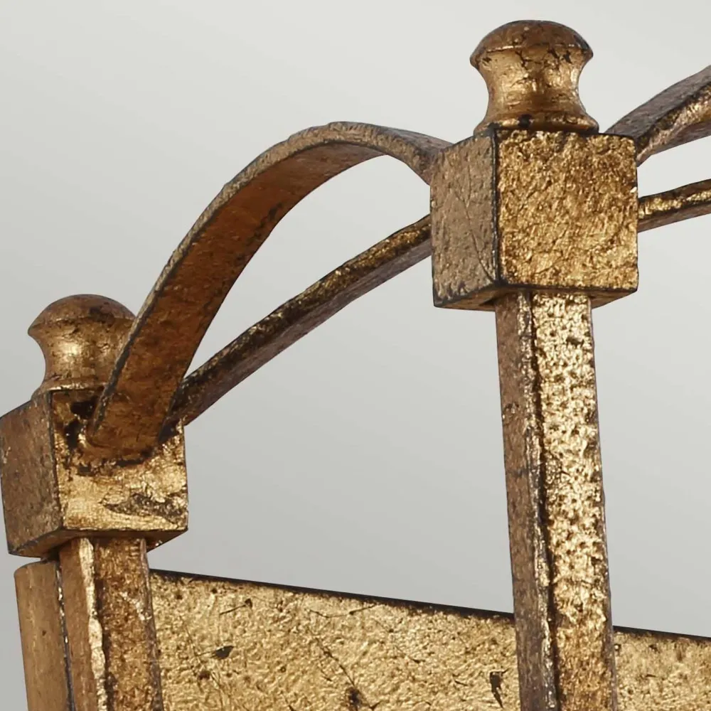 Elstead Wandleuchte Metall E14 36,1 cm hoch in Antikgold ZENOR* Wandleuchten|Flurlampen