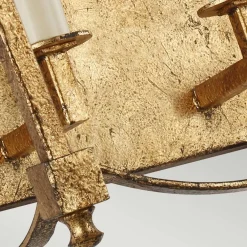 Elstead Wandleuchte Metall E14 36,1 cm hoch in Antikgold ZENOR* Wandleuchten|Flurlampen