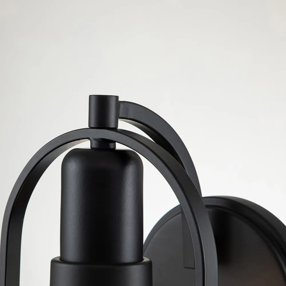 Elstead Wandleuchte Metall Glas 23,3 cm hoch Schwarz Weiß E27* Wandleuchten|Küchenlampen