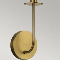 Elstead Wandleuchte Metall Glas 29,2 cm hoch in Gold gebürstet* Wandleuchten|Metall Lampen