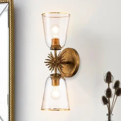 Sale Elstead Wandleuchte Metall Glas E27 H: 55,9 cm Up Down Modern