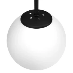 Luminex Wandleuchte Metall Glas Schwarz Weiß E14 Kugel blendarm* Wandleuchten|Küchenlampen