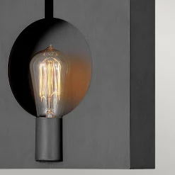 Sale Elstead Wandleuchte Metall Graphit H: 26,6 cm klein E27 eckig Modern