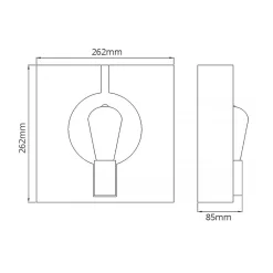 Sale Elstead Wandleuchte Metall Graphit H: 26,6 cm klein E27 eckig Modern