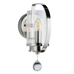 Online Elstead Wandleuchte Metall in Nickel E14 Klassisch dekorativ