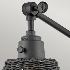 Online Elstead Wandleuchte Metall Rattan E27 verstellbar Schwarz vielseitig