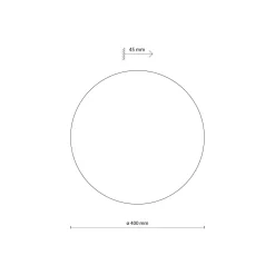 TK Lighting Wandleuchte Metall rund Ø 40 cm Beige für 4x G9 indirekt* Wandleuchten|Flurlampen