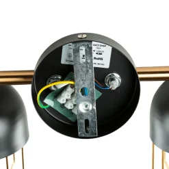 Online Easylight Wandleuchte Metall Schwarz Gold Loft Design 2x E14 QUINN