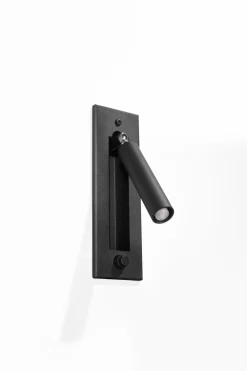 Best Sollux Wandleuchte Metall Schwarz verstellbar H: 20 cm G9 Lesen