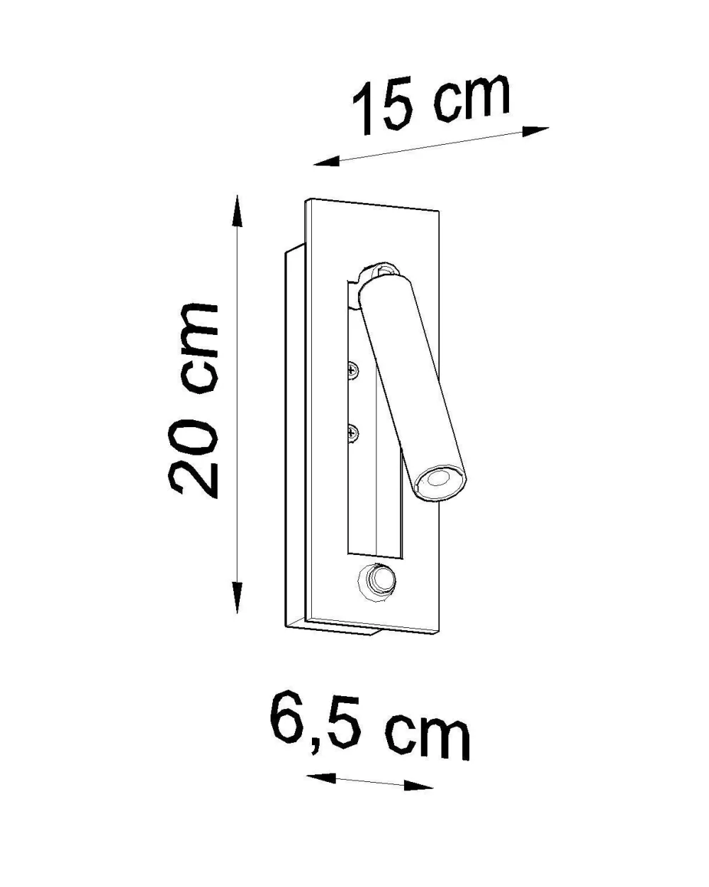 Best Sollux Wandleuchte Metall Schwarz verstellbar H: 20 cm G9 Lesen