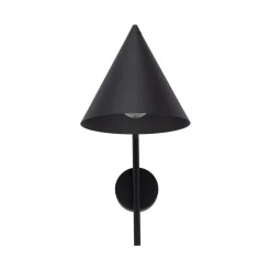 Hot TK Lighting Wandleuchte Metall Schwarz H: 38 cm E27 Retro Design