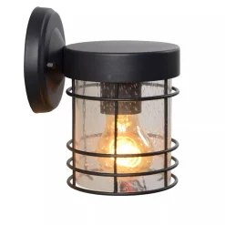 Wandleuchte Metall Schwarz IP23 E27 Haus Haustür Garten* Außenwandleuchten|Metall Lampen