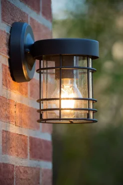 Wandleuchte Metall Schwarz IP23 E27 Haus Haustür Garten* Außenwandleuchten|Metall Lampen