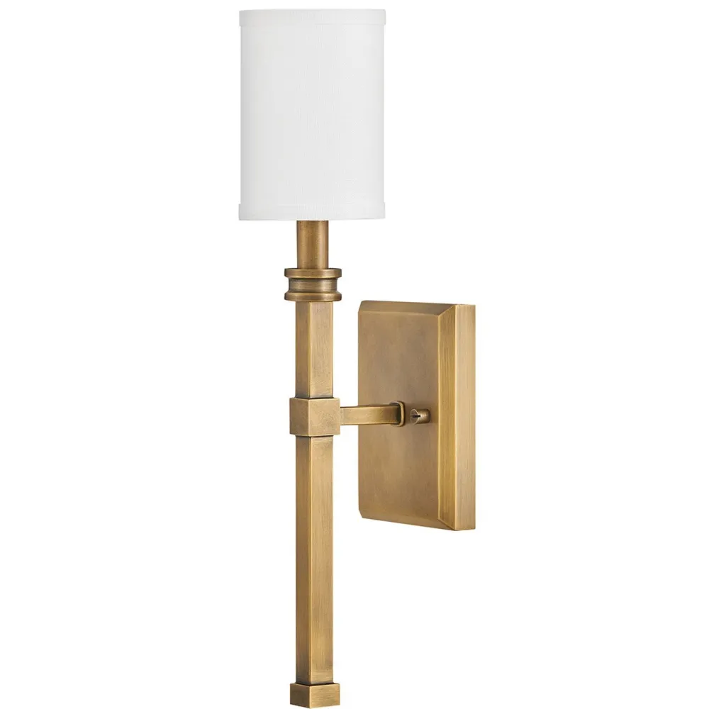 Sale Elstead Wandleuchte Metall Stoff H: 45,6 cm Jugendstil E14