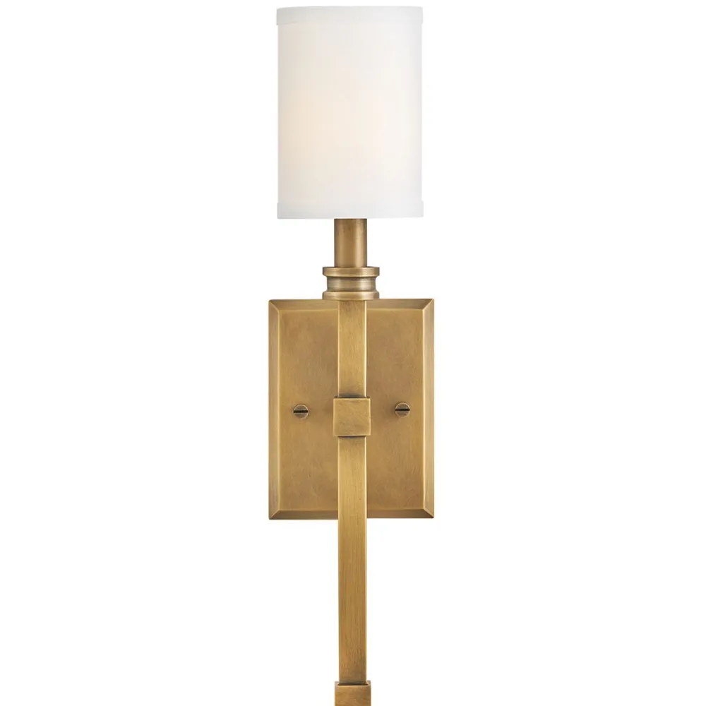 Sale Elstead Wandleuchte Metall Stoff H: 45,6 cm Jugendstil E14