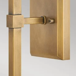 Sale Elstead Wandleuchte Metall Stoff H: 45,6 cm Jugendstil E14