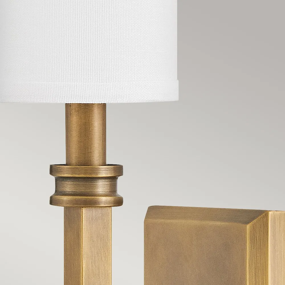 Sale Elstead Wandleuchte Metall Stoff H: 45,6 cm Jugendstil E14