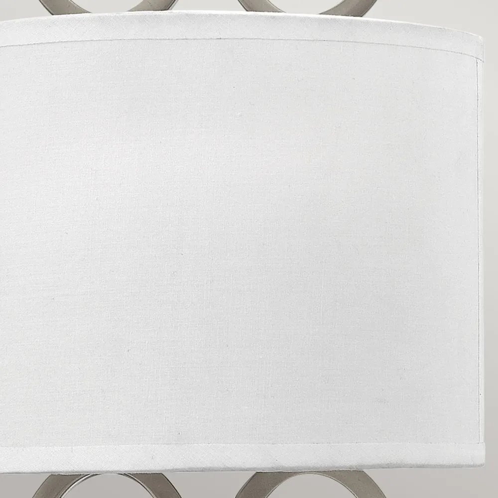 Elstead Wandleuchte Metall Stoff Glas 51,5 cm hoch 5x E14 elegant* Wandleuchten|Flurlampen