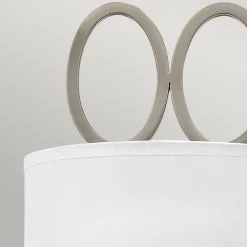 Elstead Wandleuchte Metall Stoff Glas 51,5 cm hoch 5x E14 elegant* Wandleuchten|Flurlampen