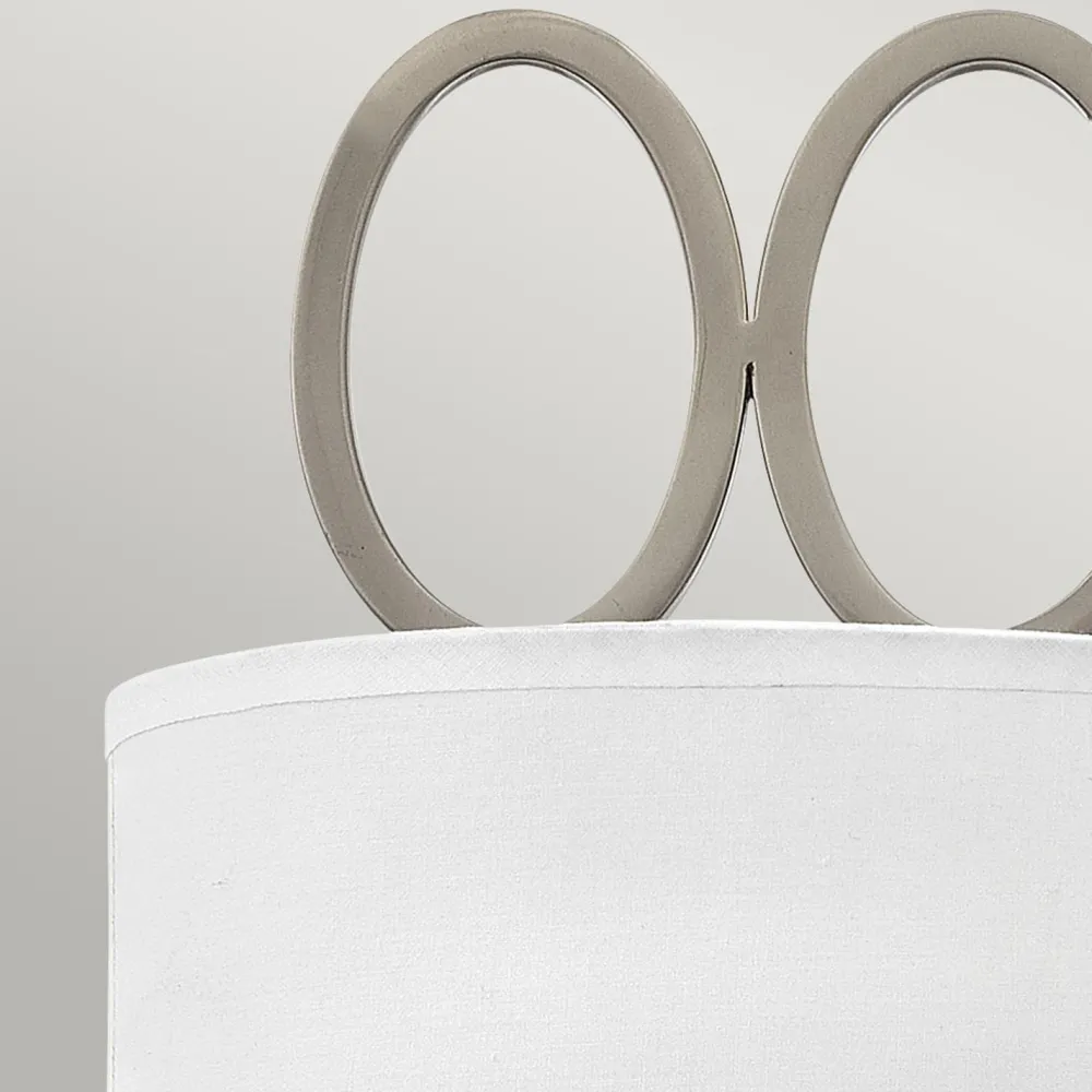 Elstead Wandleuchte Metall Stoff Glas 51,5 cm hoch 5x E14 elegant* Wandleuchten|Flurlampen