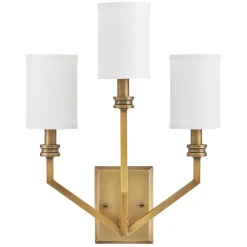 Elstead Wandleuchte Metall Stoff 48,3 cm hoch E14 3-flammig* Wandleuchten|Rustikale Lampen