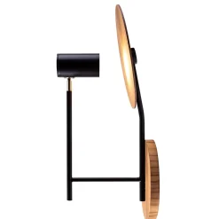 Discount Elstead Wandleuchte Metall Teak Holz Furnier GU10 50 cm hoch