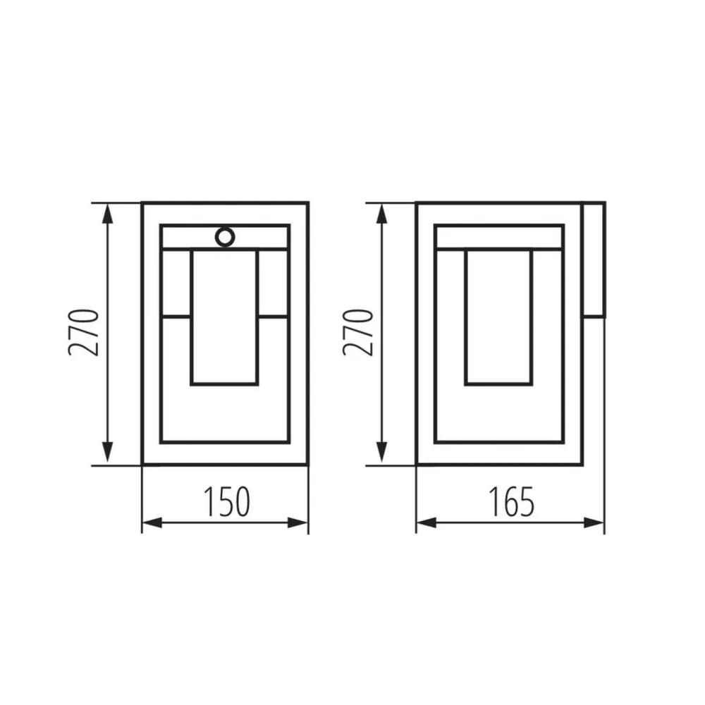 Online Kanlux Wandleuchte mit Bewegungsmelder IP44 Schwarz Outdoor