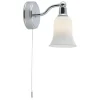 Searchlight Wandleuchte mit Schalter IP44 G9 Glas Metall Badezimmer