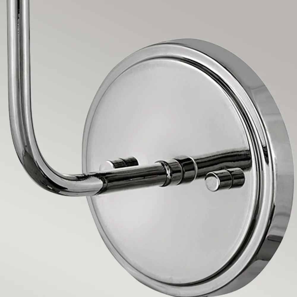 Elstead Wandleuchte mit Schalter Metall 40 cm hoch Nickel Weiß* Wandleuchten|Wohnzimmerlampen