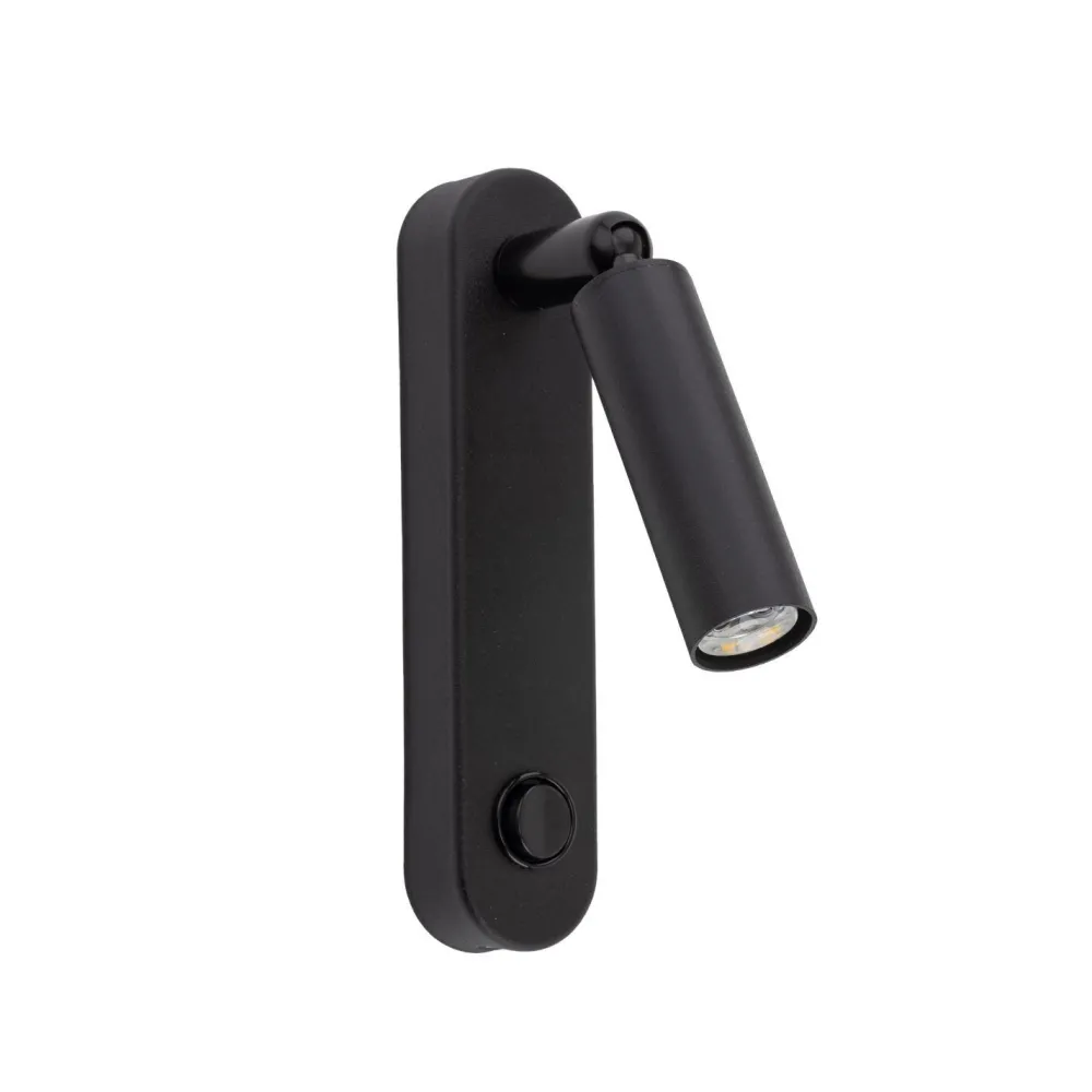 Best TK Lighting Wandleuchte mit Schalter Metall G9 H: 22cm schwenkbar Schwarz