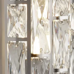 Discount Searchlight Wandleuchte mit Schalter H: 27 cm Kristall Art Déco