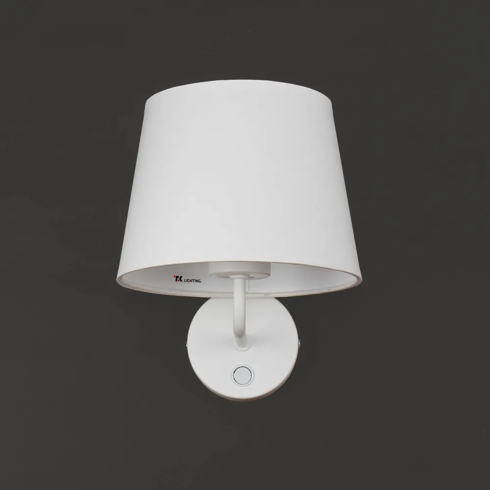 TK Lighting Wandleuchte mit Schalter Weiß MAJA* Wandleuchten|Bauhaus Lampen
