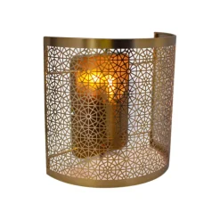 Discount By Rydéns Wandleuchte mit Schalter Metall 22 cm breit E14 Retro