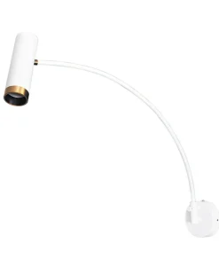 By Rydéns Wandleuchte mit Schalter Weiß Metall Schwenkarm GU10* Wandleuchten|Wohnzimmerlampen