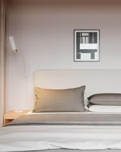 By Rydéns Wandleuchte mit Schalter Weiß Metall Schwenkarm GU10* Wandleuchten|Wohnzimmerlampen