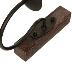 Luminex Wandleuchte mit Schirm Braun Beige Landhausstil* Wandleuchten|Rustikale Lampen