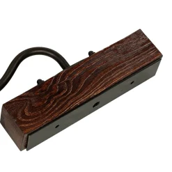 Luminex Wandleuchte mit Schirm Braun Beige Landhausstil* Wandleuchten|Rustikale Lampen