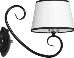 Online Emibig Wandleuchte mit Schirm Weiß Schwarz Klassisch