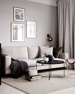 By Rydéns Wandleuchte mit Stecker E27 Metall Rauchglas Kugelschirm* Wandleuchten|Wohnzimmerlampen