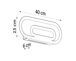 Best Sollux Wandleuchte Modern Weiß 2x G9 indirektes Licht