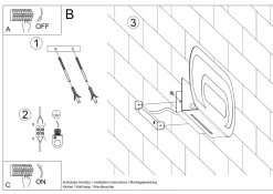 Best Sollux Wandleuchte Modern Weiß 2x G9 indirektes Licht