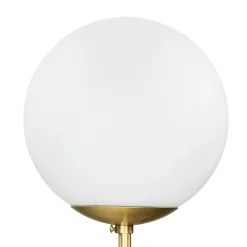 Discount Giovanni Battista Wandleuchte MUSA Messing Glas in Bronze hell Weiß