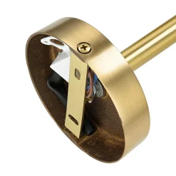 Discount Giovanni Battista Wandleuchte MUSA Messing Glas in Bronze hell Weiß