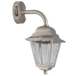 Lido Wandleuchte Nickel IP43 Echt-Messing Wand außen* Außenleuchten Antik|Außenleuchten Messing