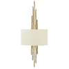 Elstead Wandleuchte PALINA Creme Gold B:30cm 2-flmg Lampe* Wandleuchten|Flurlampen