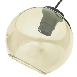 Nowodvorski Wandleuchte Rauchglas Kugelschirm E27 Pendelarm Schwarz* Wandleuchten|Retro Lampen