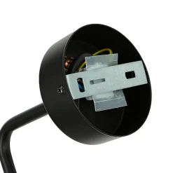 Nowodvorski Wandleuchte Rauchglas Kugelschirm E27 Pendelarm Schwarz* Wandleuchten|Retro Lampen